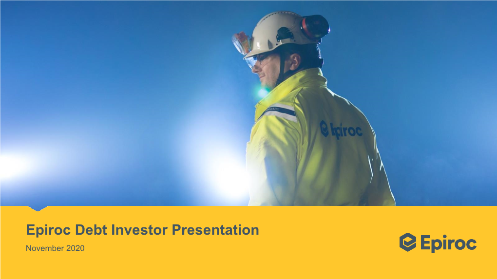 Epiroc Investor Presentation