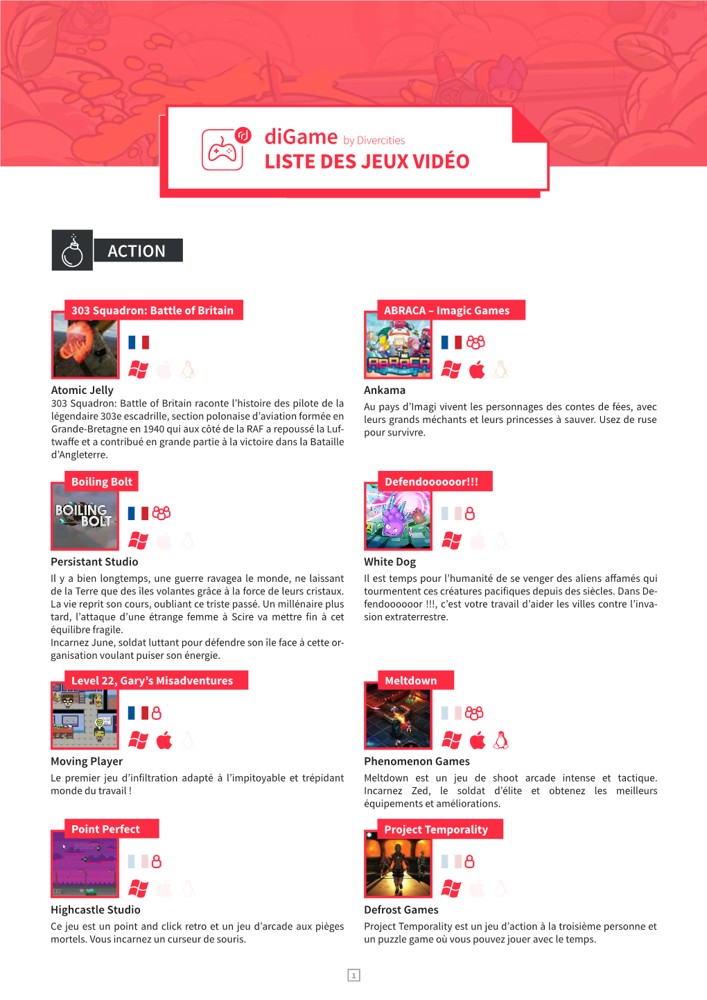 Liste Des Jeux Videos En 2020