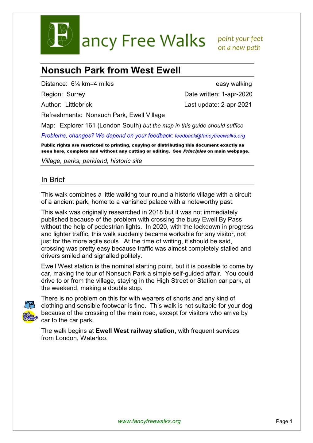 Nonsuch Park from West Ewell