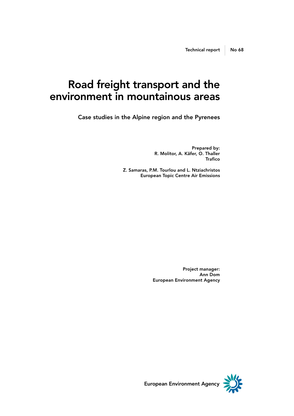 Road Freight Transport and the Environment in Mountainous Areas