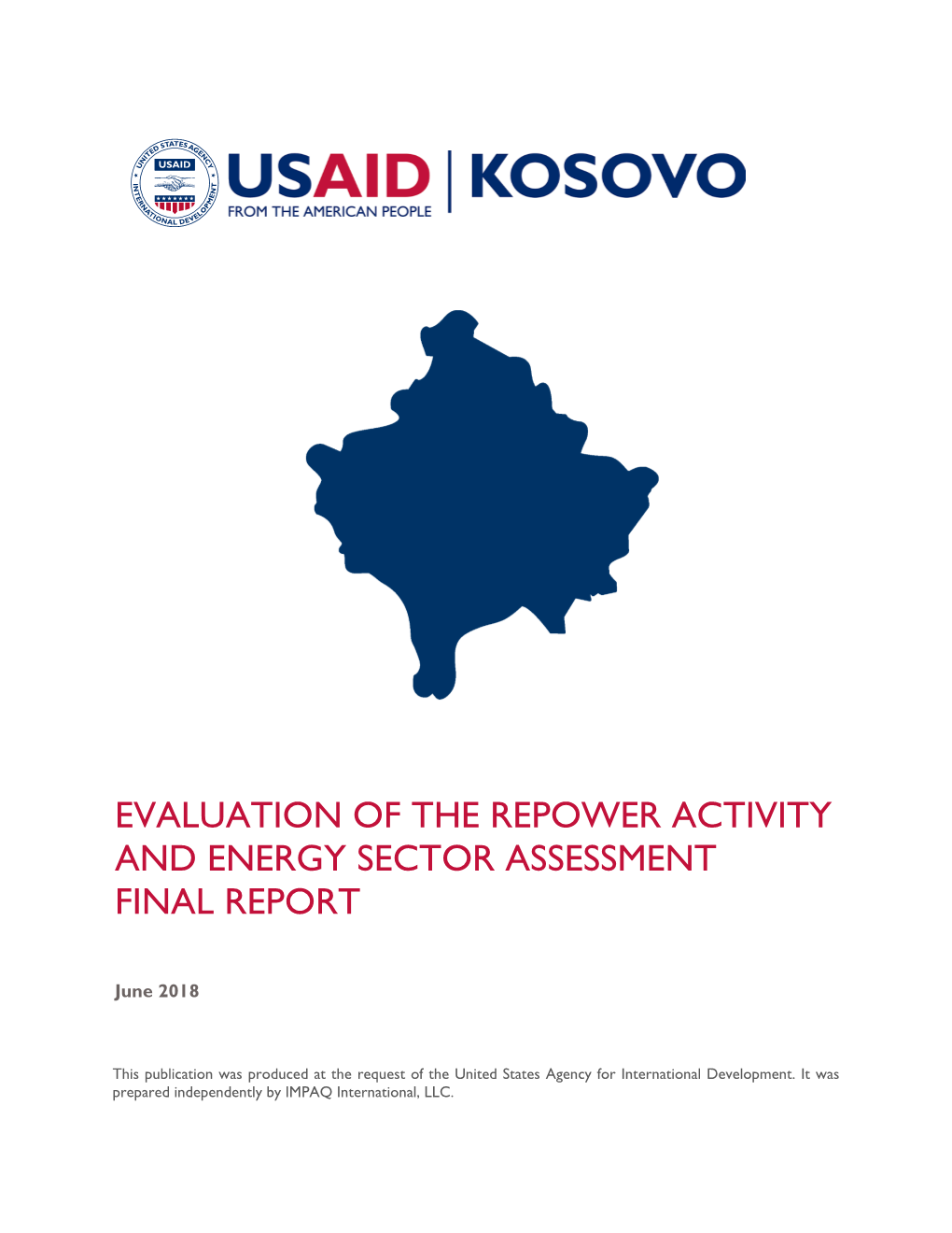 Evaluation of the Repower Activity and Energy Sector Assessment Final Report
