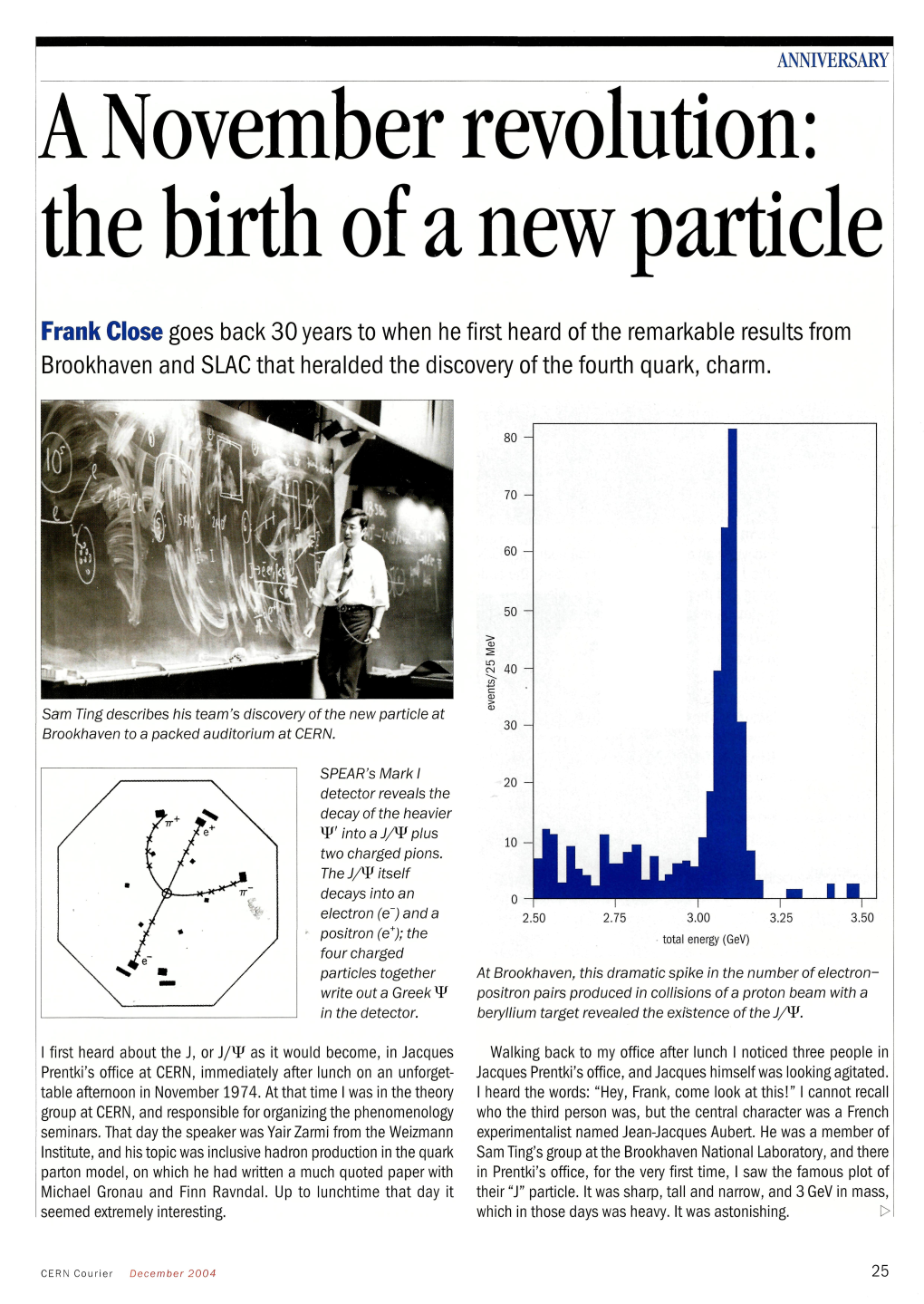 A November Revolution: the Birth of a New Particle