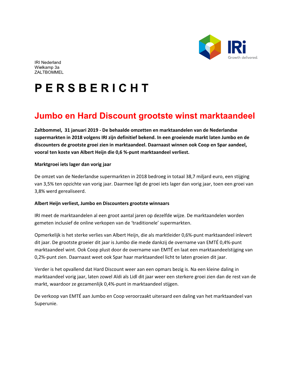 Persbericht-Marktaandelen-2018.Pdf