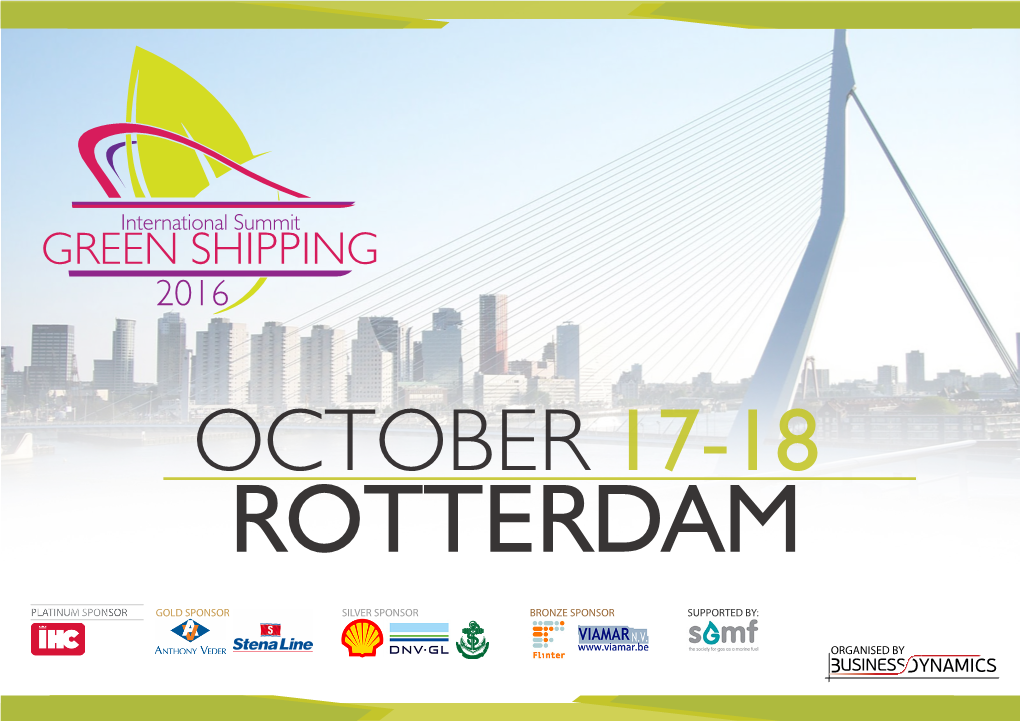 International Summit GREEN SHIPPING 2016