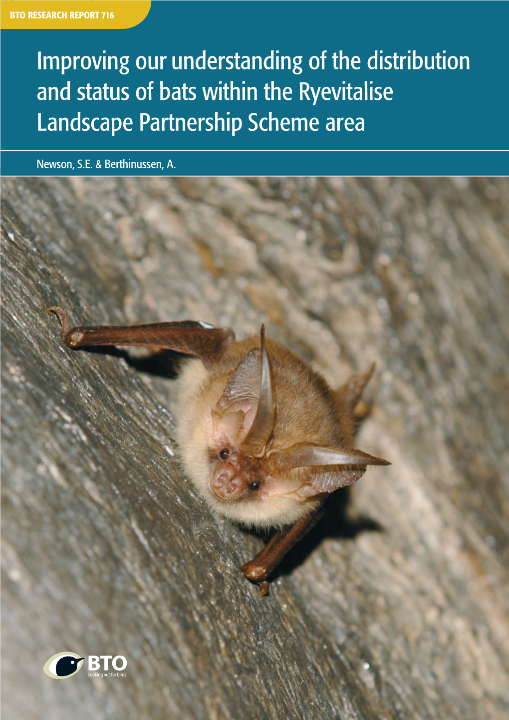 Improving Our Understanding of the Distribution and Status of Bats Within the Ryevitalise Landscape Partnership Scheme Area