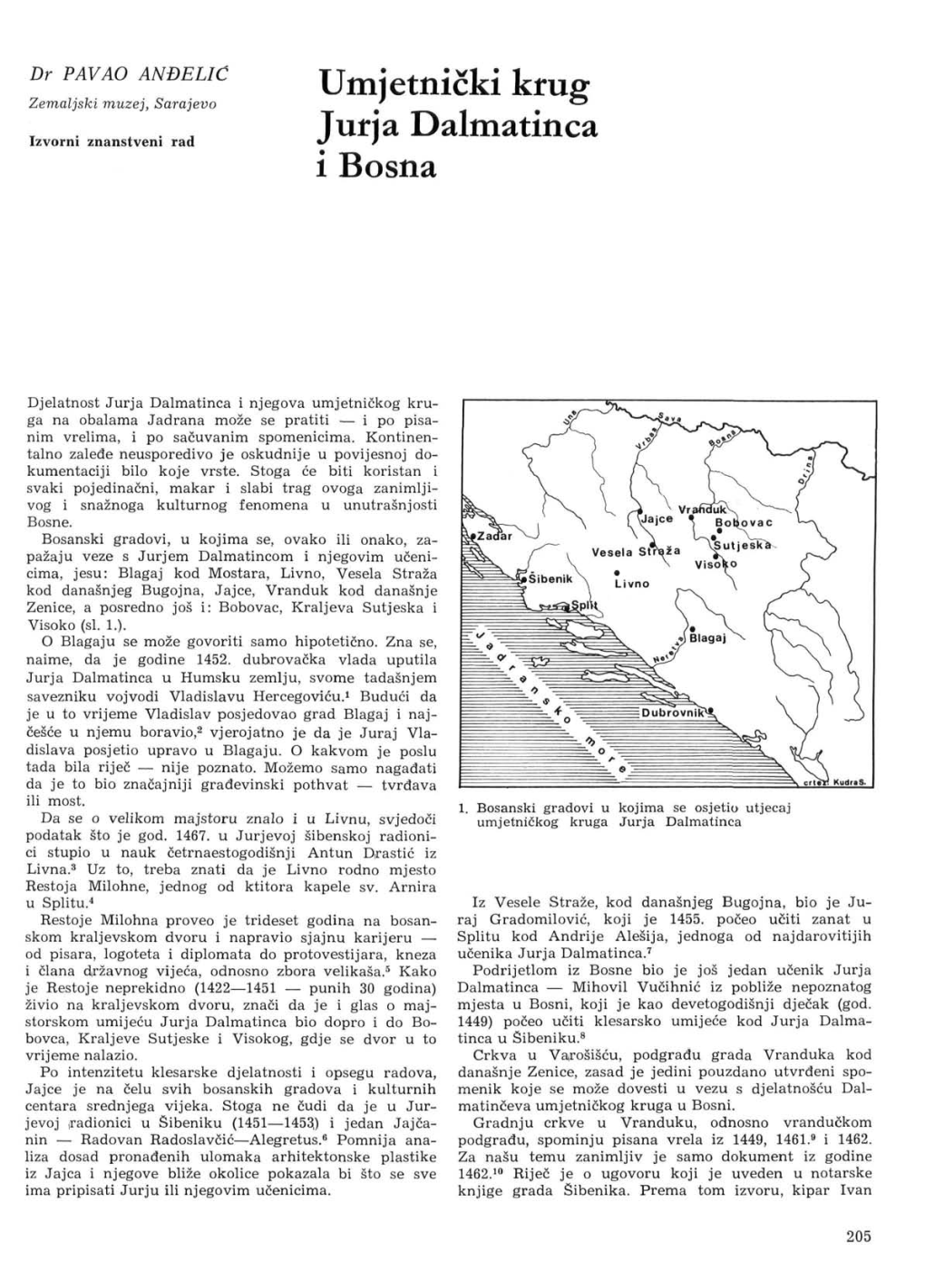 Umjetnički Krug Jurja Dalmatinca I Bosna