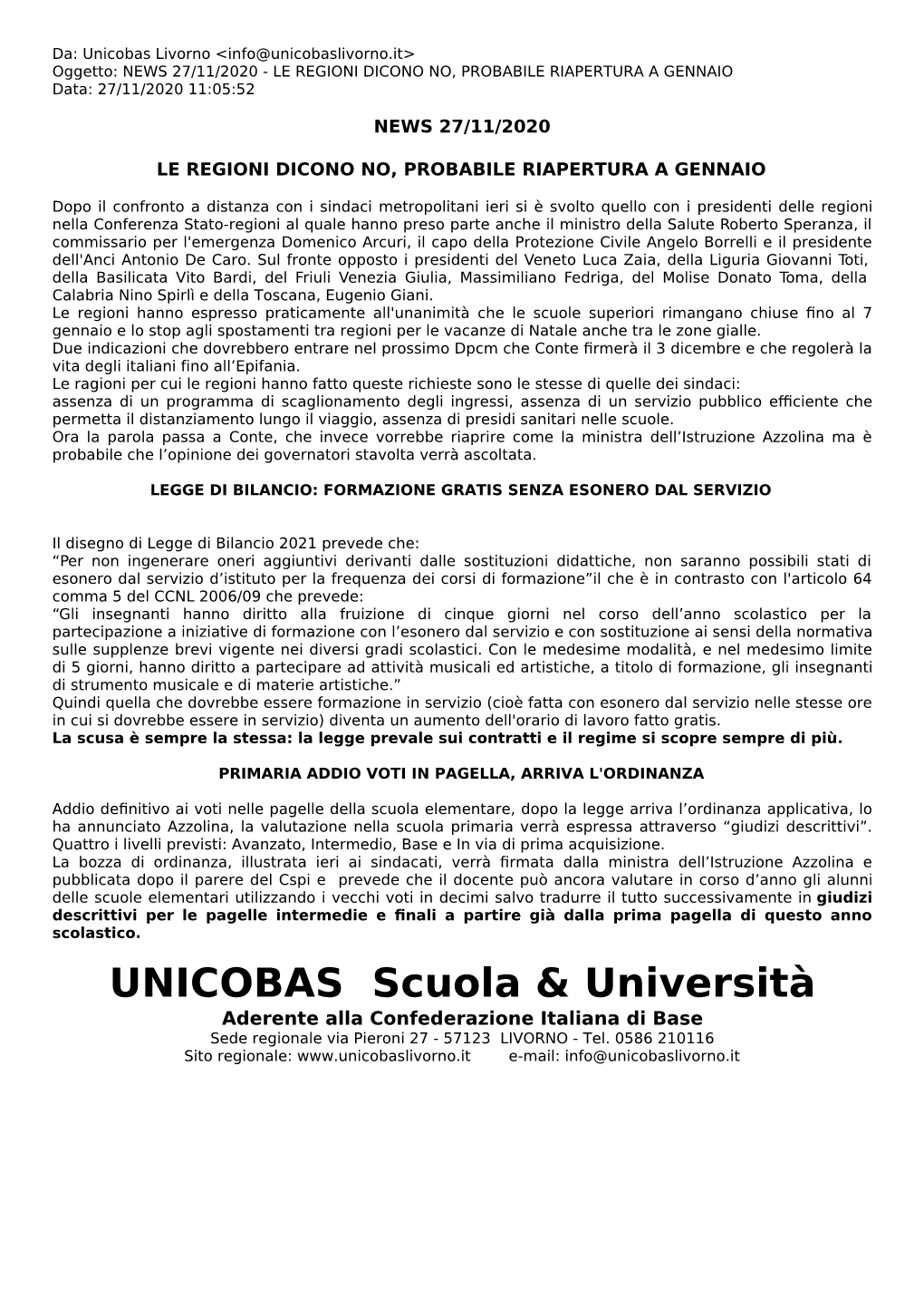 UNICOBAS Scuola & Università