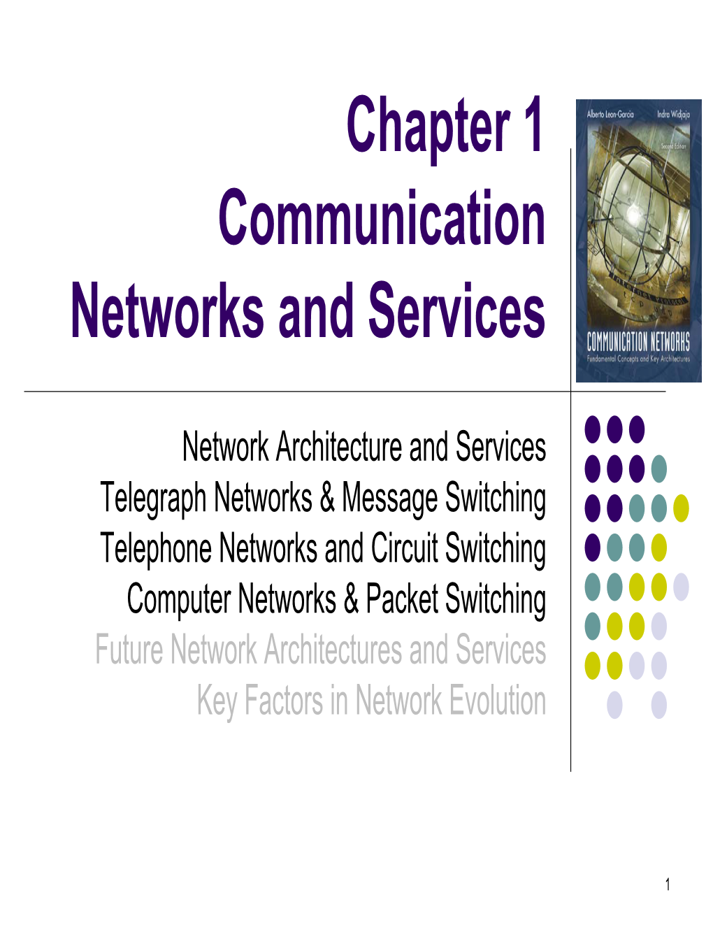 Chapter 1 Communication Networks and Services