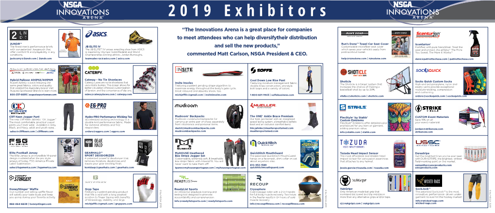 2019 Exhibitors