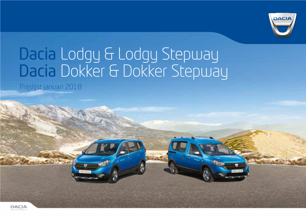 Dacia Lodgy & Lodgy Stepway Dacia Dokker & Dokker Stepway