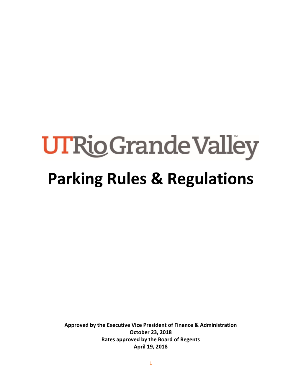 Parking Rules & Regulations