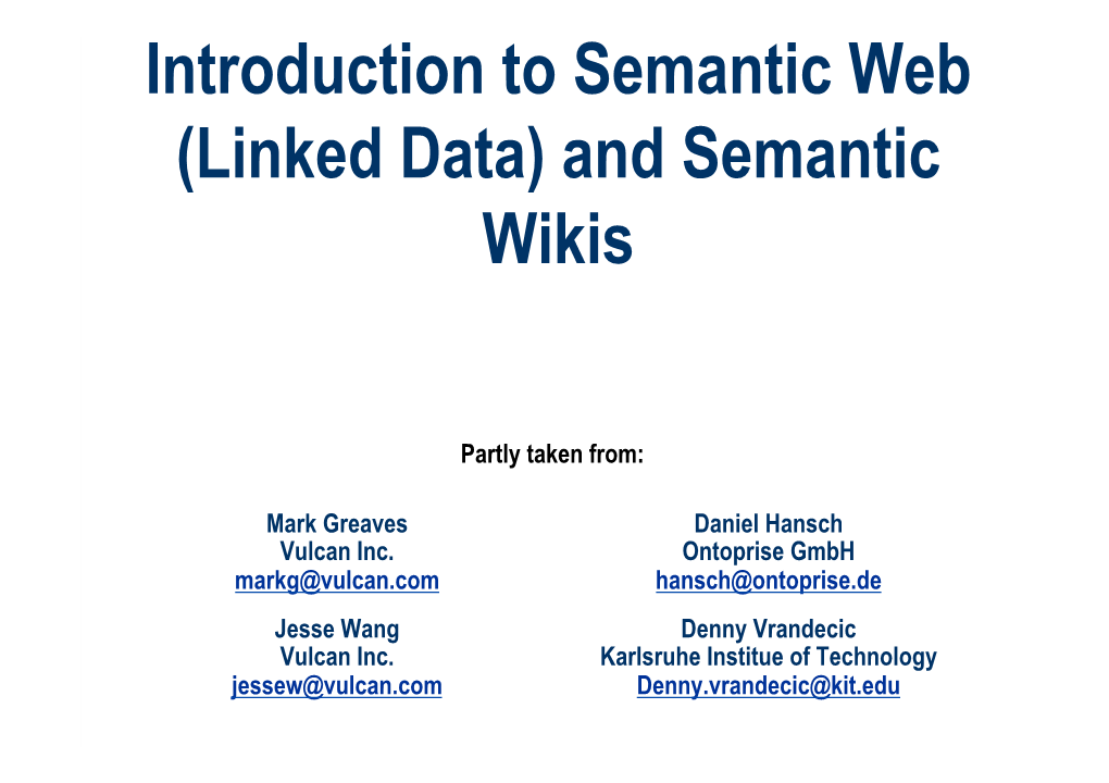 Semantic Wikis.Pptx