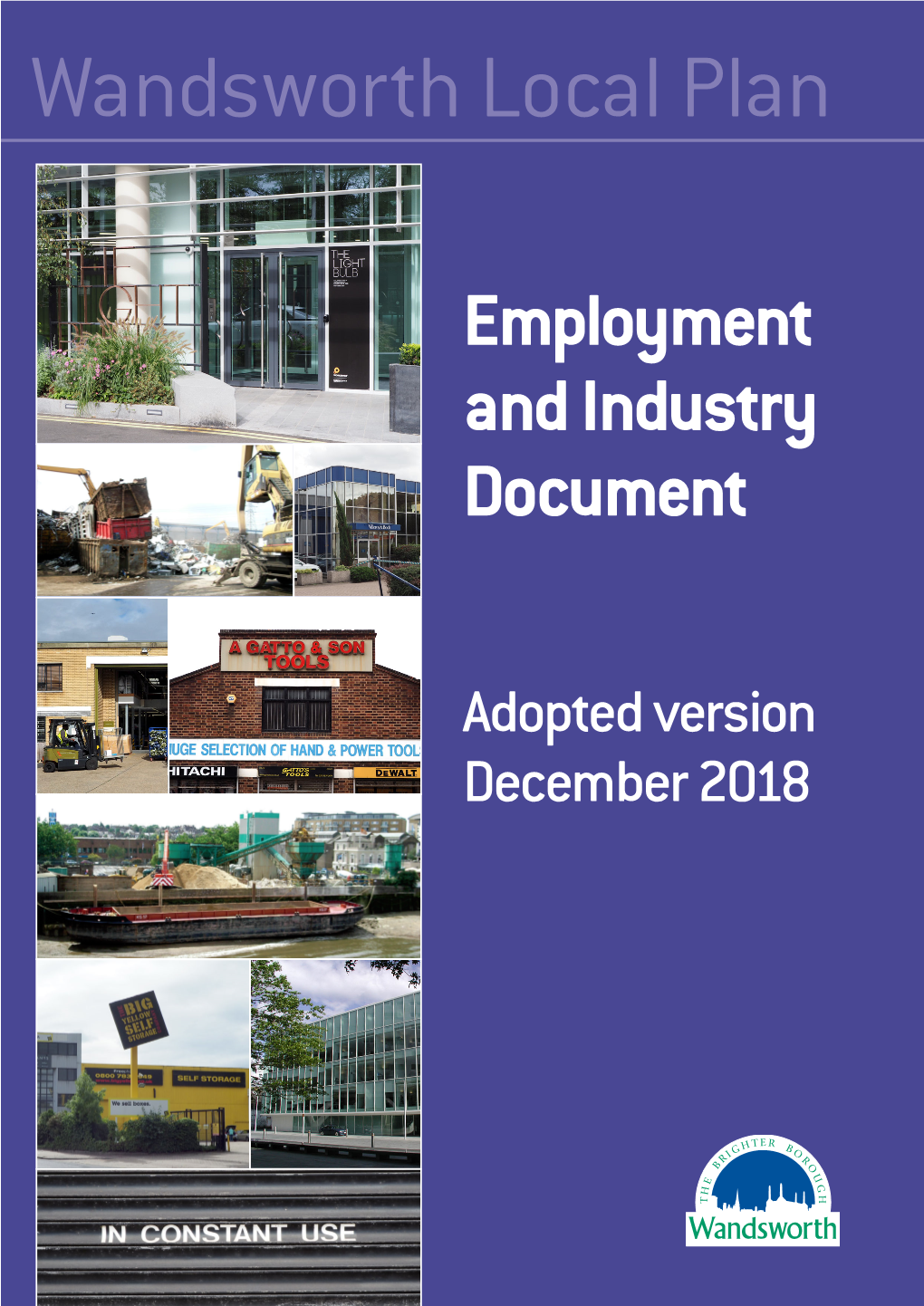 Adopted Local Plan: Employment and Industry Document