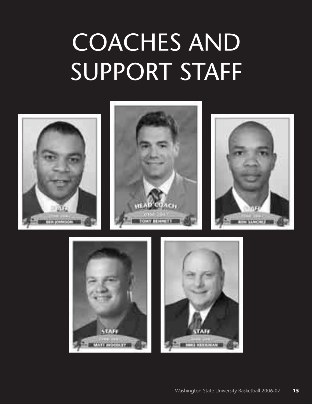 Coaches and Support Staff