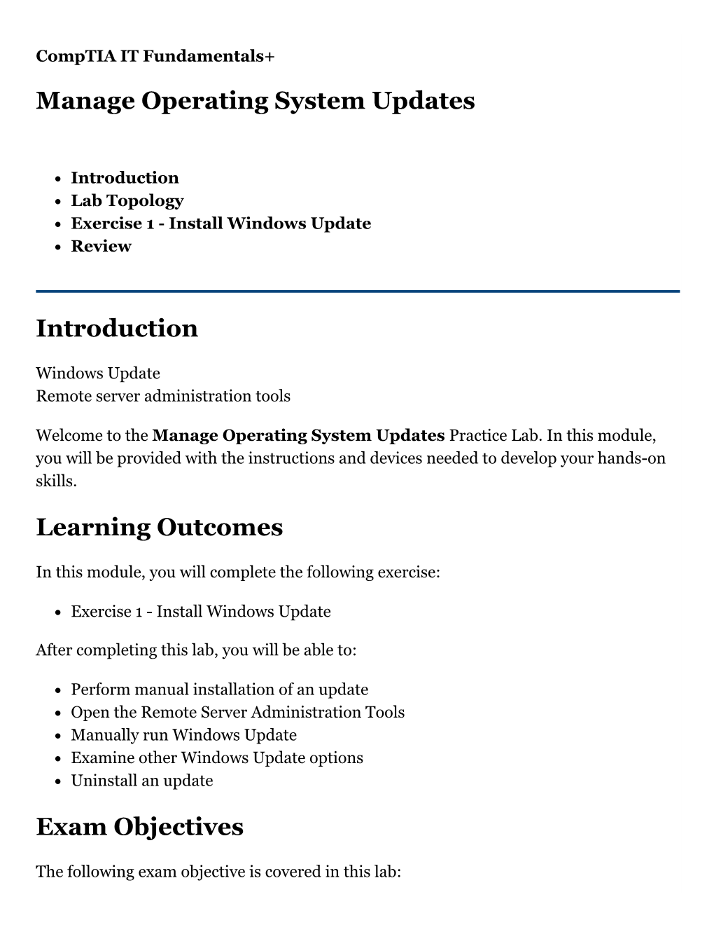 Manage Operating System Updates
