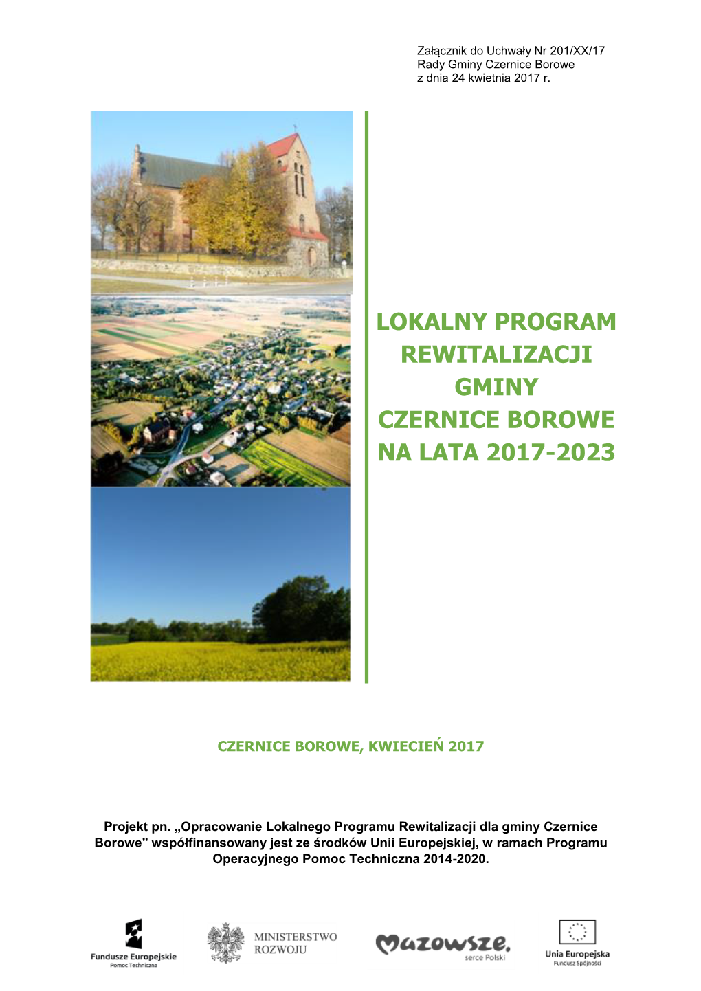 Lokalny Program Rewitalizacji Gminy Czernice Borowe