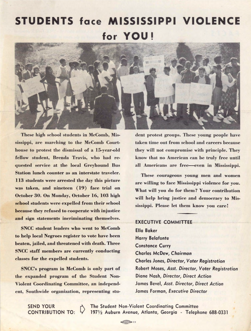 Students Face Mississippi Violence for You! 1961