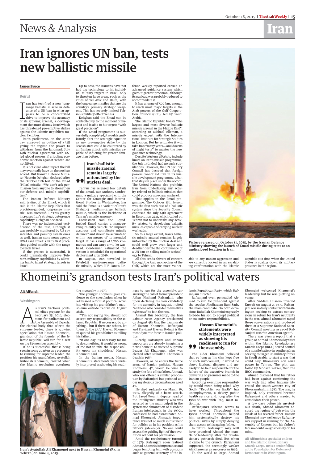 Iran Ignores UN Ban, Tests New Ballistic Missile