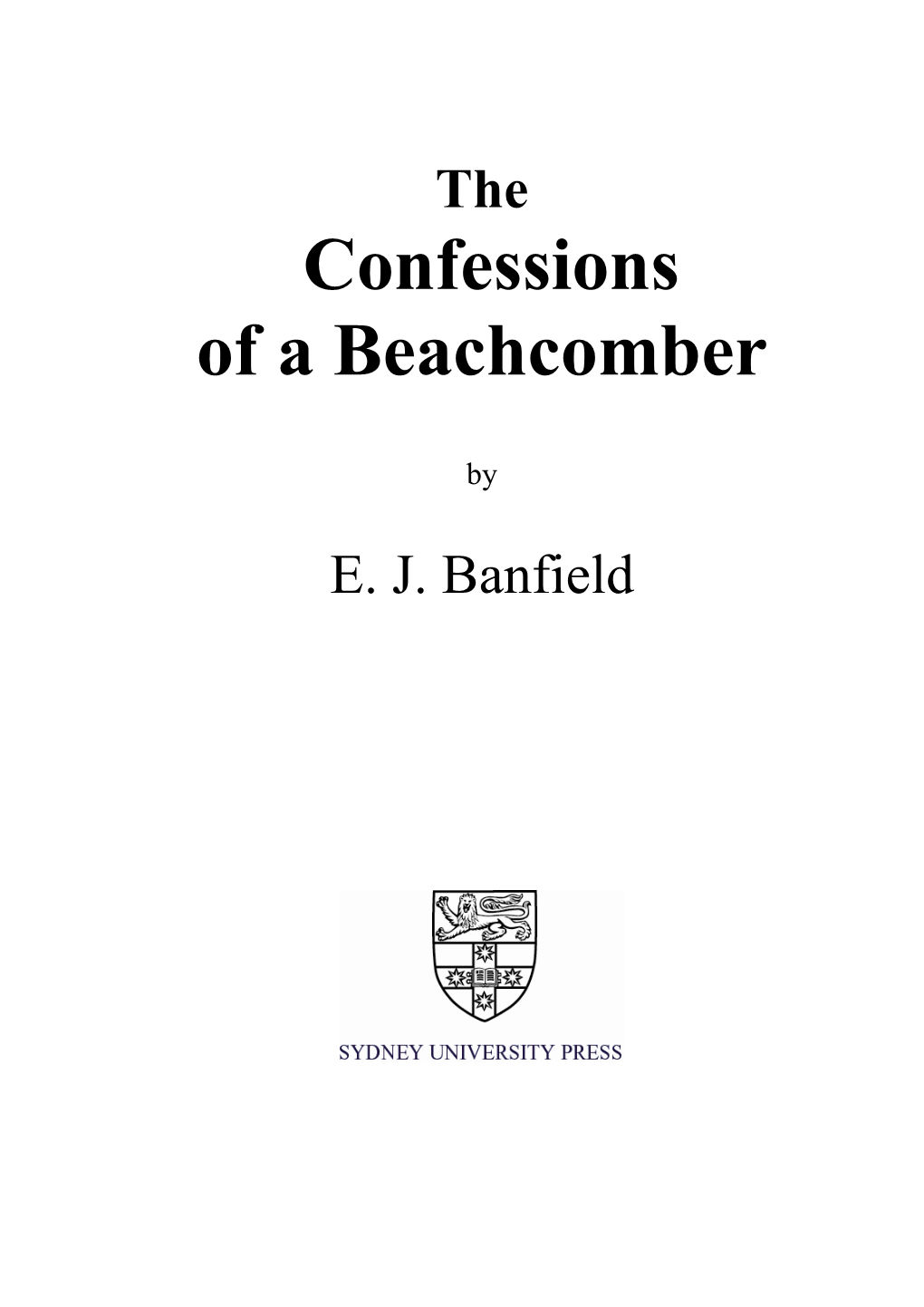 Confessions of a Beachcomber