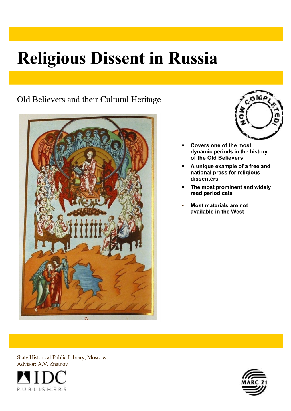 Religious Dissent in Russia