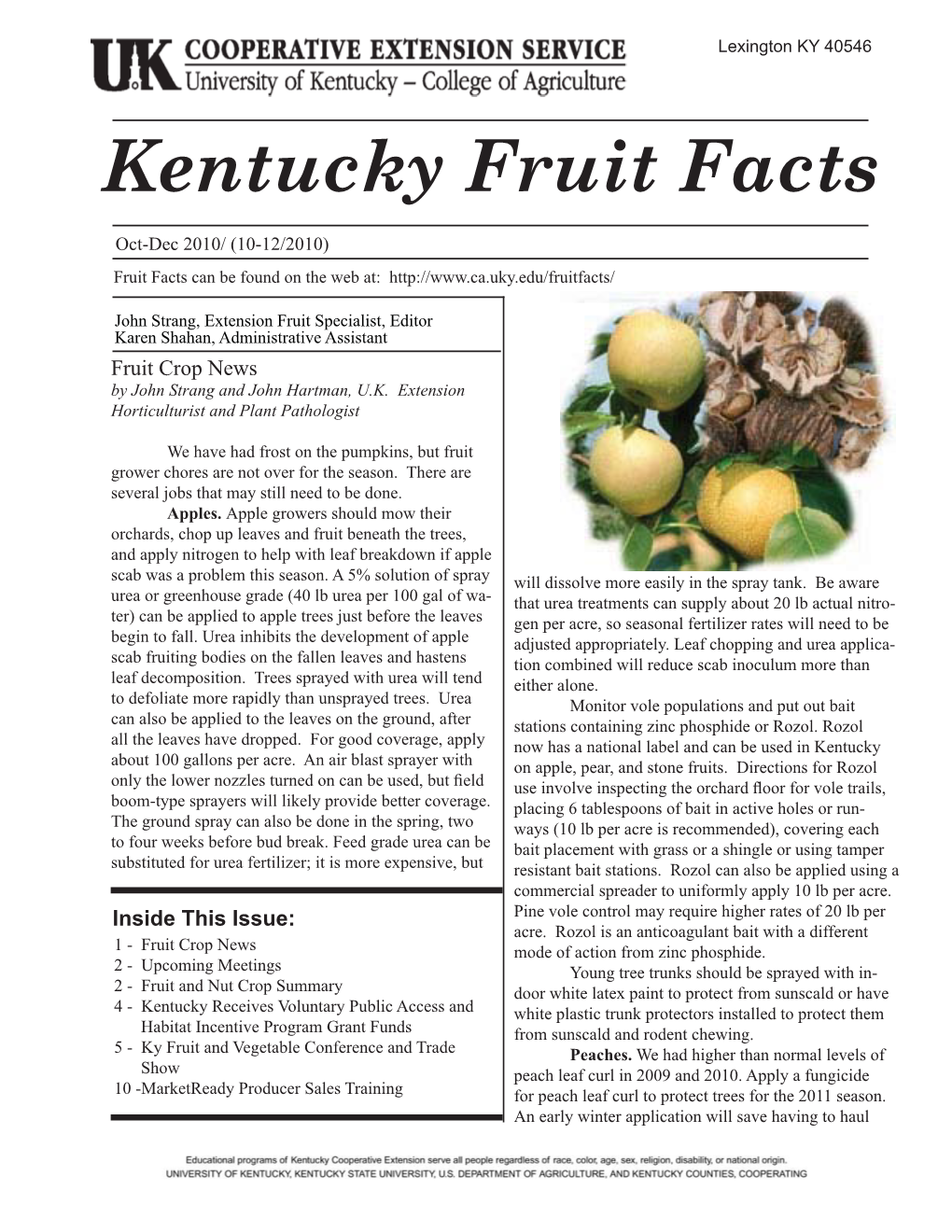 Kentucky Fruit Facts