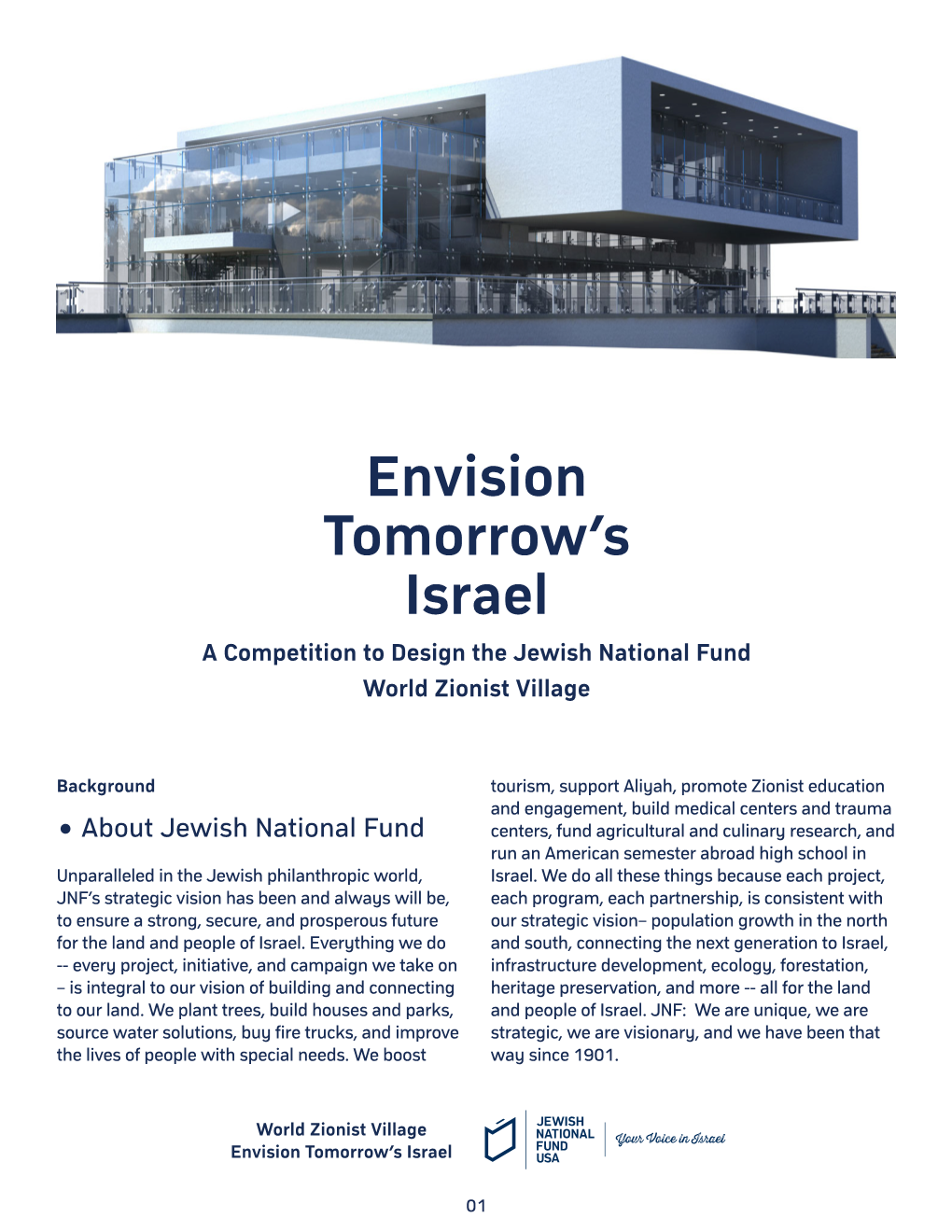 Envision Tomorrow's Israel