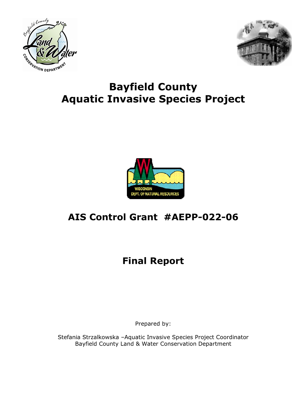 Bayfield County Aquatic Invasive Species Project