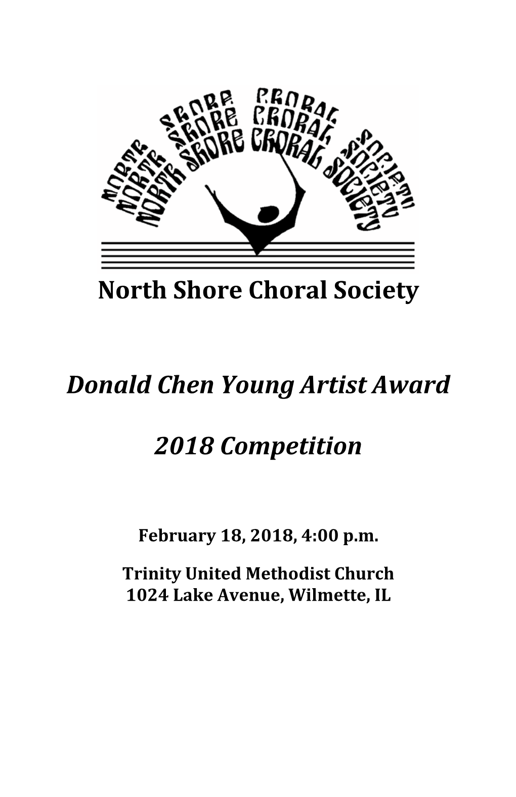 Audition Competition Program February 18, 2018