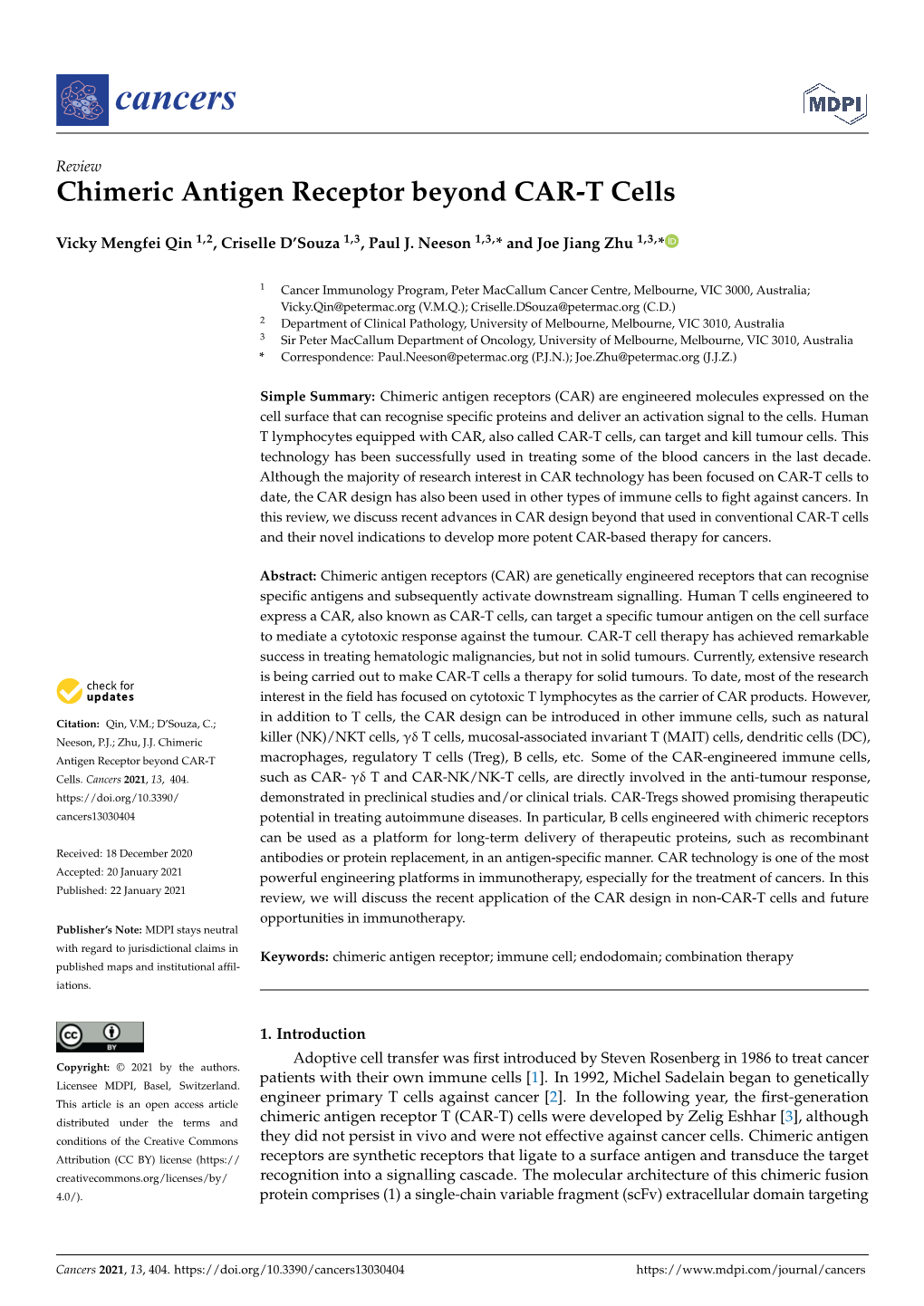 Chimeric Antigen Receptor Beyond CAR-T Cells