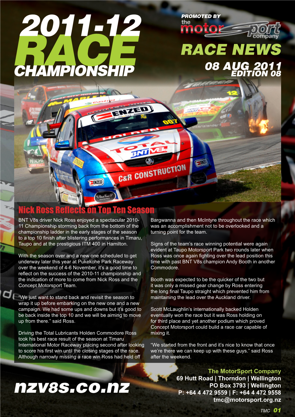 Download Full August Race News Here