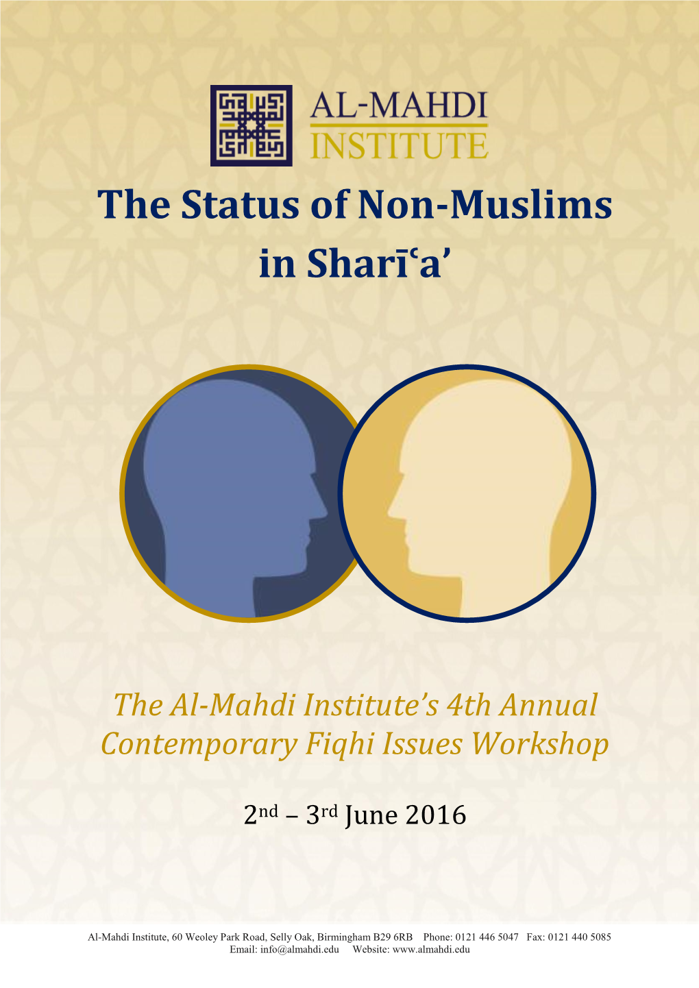 The Status of Non-Muslims in Sharīʿa'