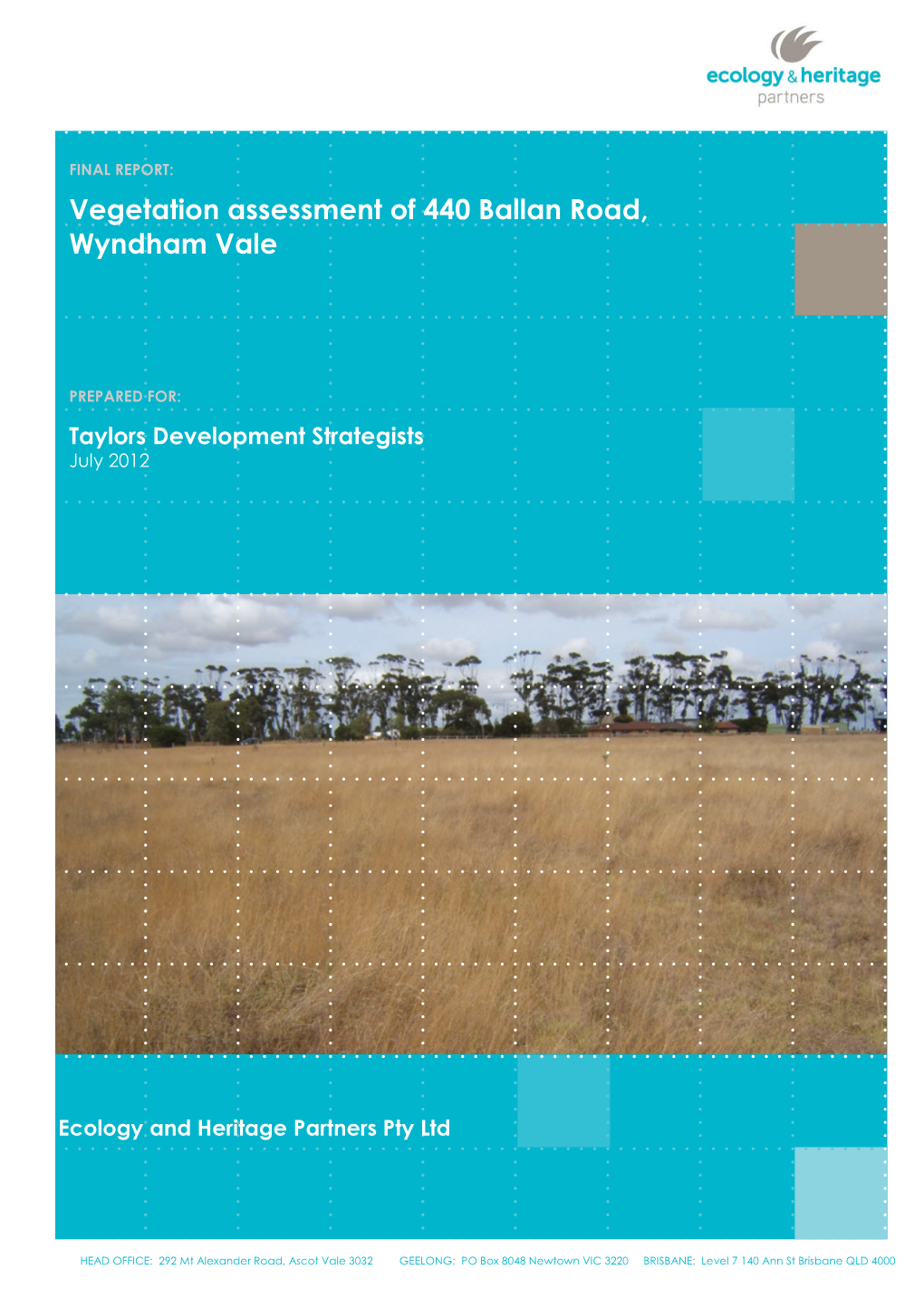 Vegetation Assessment of 440 Ballan Road, Wyndham Vale