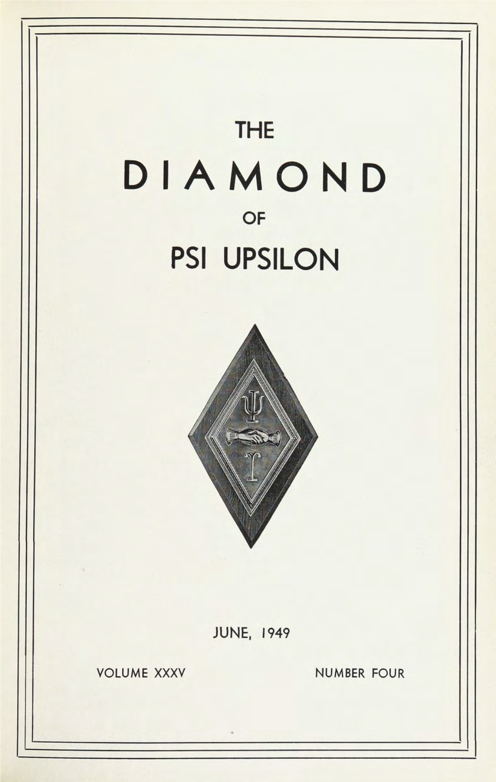 The Diamond of Psi Upsilon June 1949