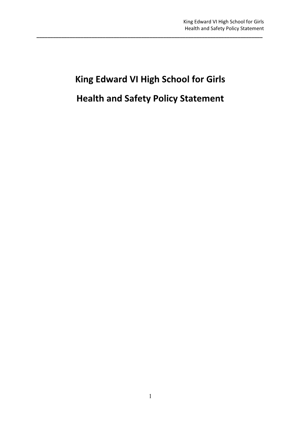 King Edward VI High School for Girls