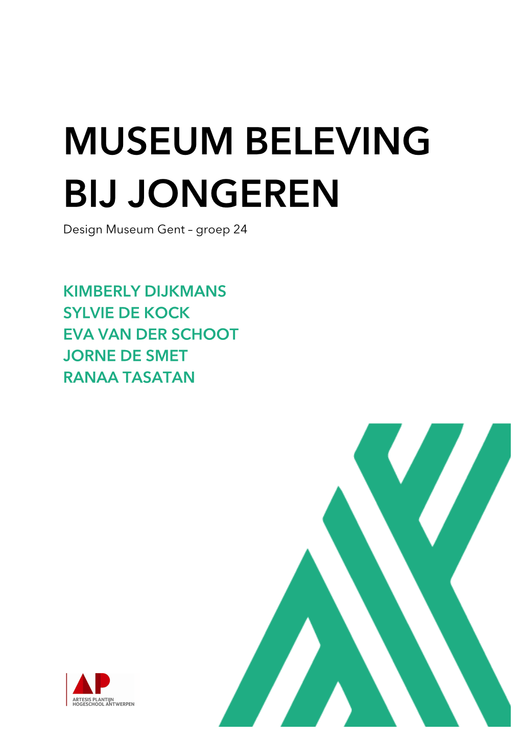 MUSEUM BELEVING BIJ JONGEREN Design Museum Gent – Groep 24