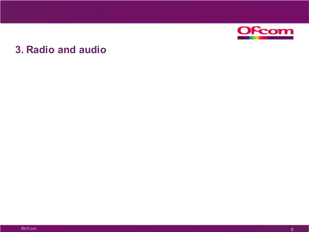 Radio/Audio Slides for CMR12