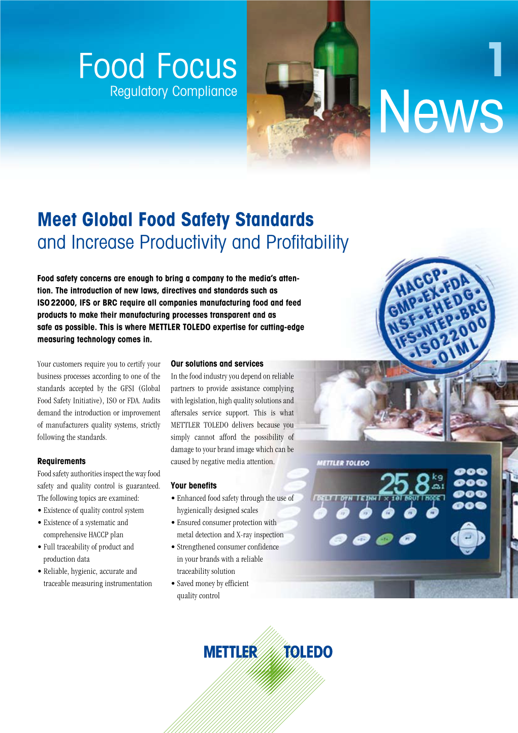 Food Focus 1 Regulatory Compliance News