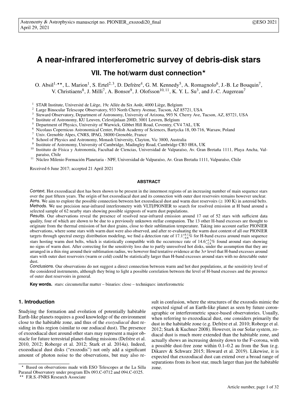 A Near-Infrared Interferometric Survey of Debris-Disk Stars VII