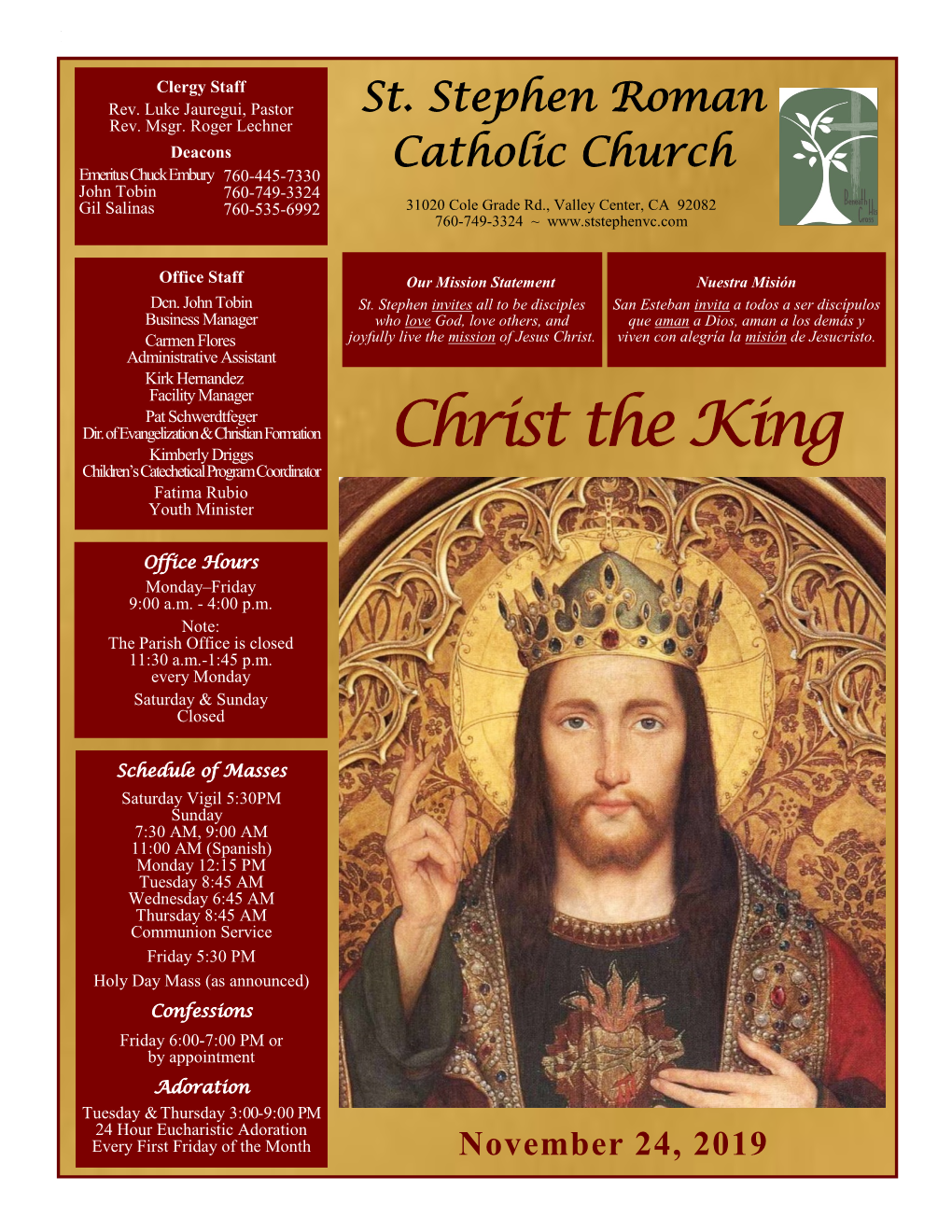 Christ the King Children’S Catechetical Program Coordinator