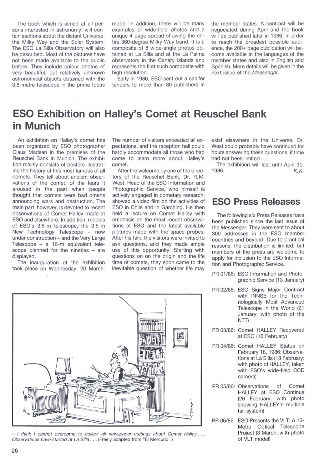 ESO Exhibition on Halley's Comet at Reusehel Bank in Munich