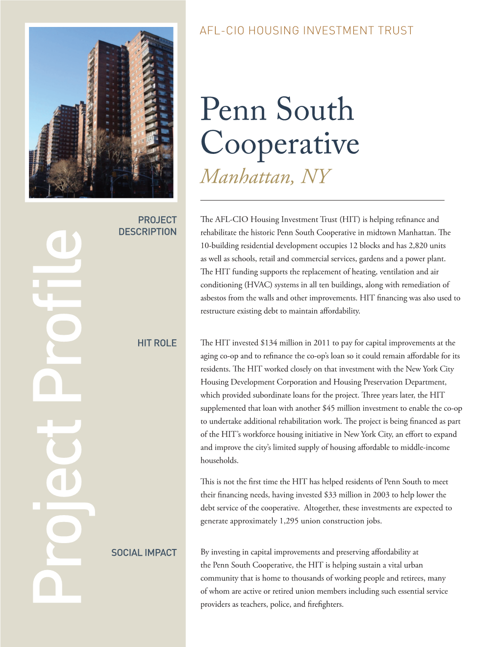 Penn South Cooperative Manhattan, NY