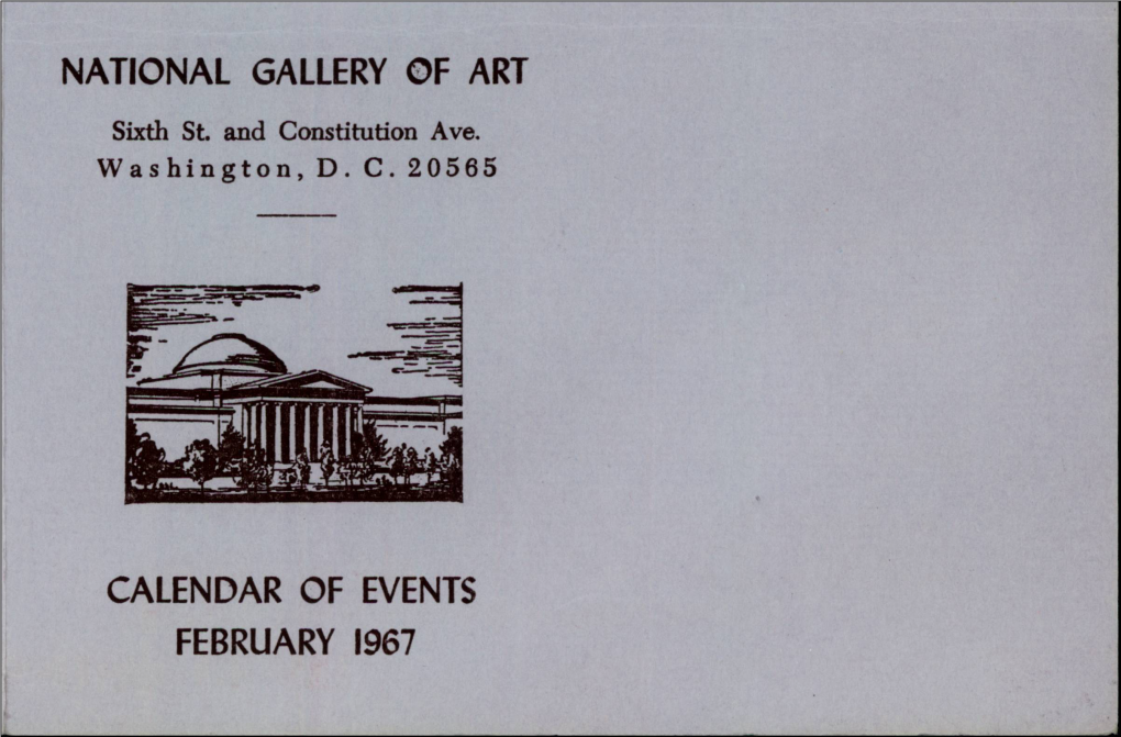 Calendar of Events February 1967