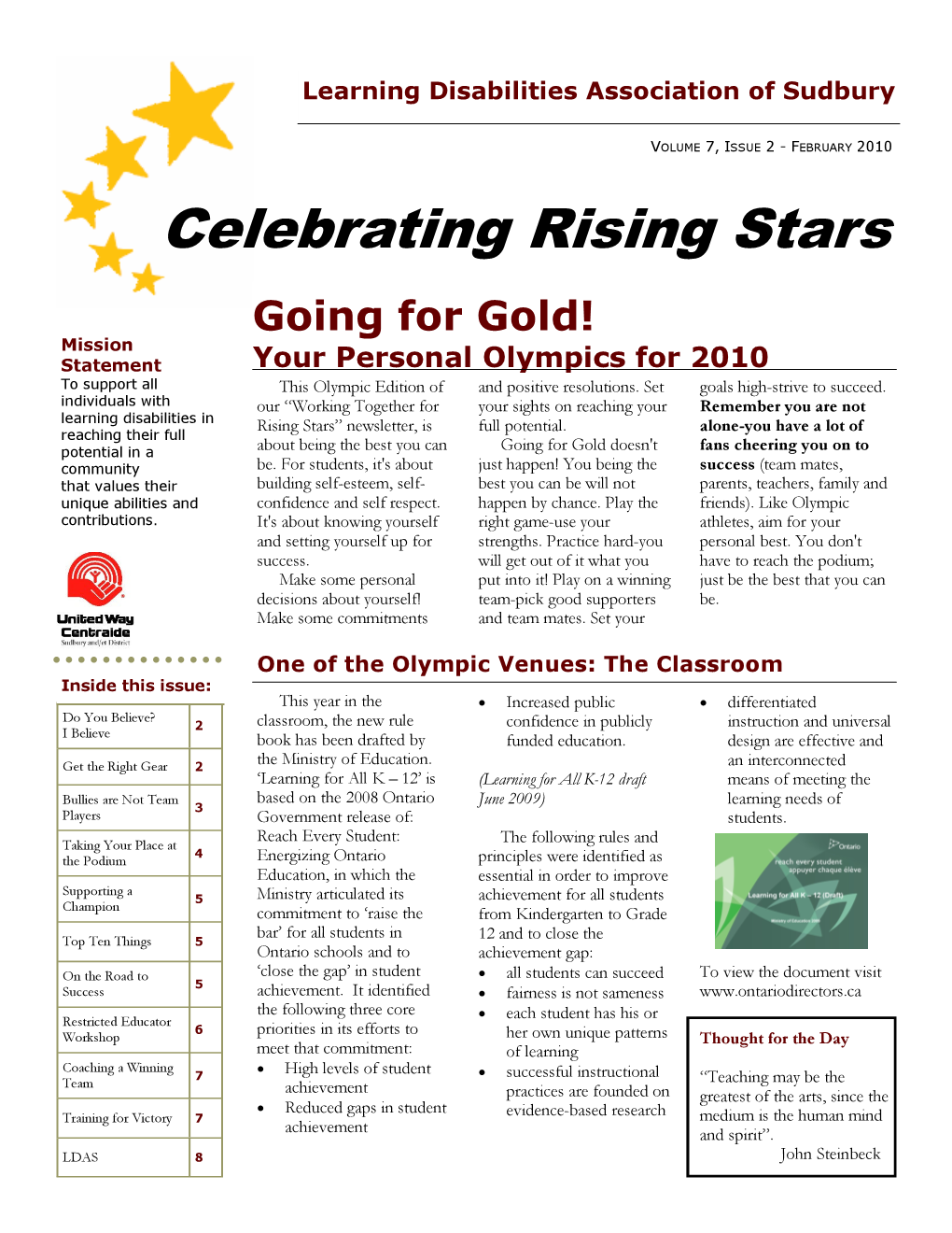 LDAS Feb 2010 Newsletter