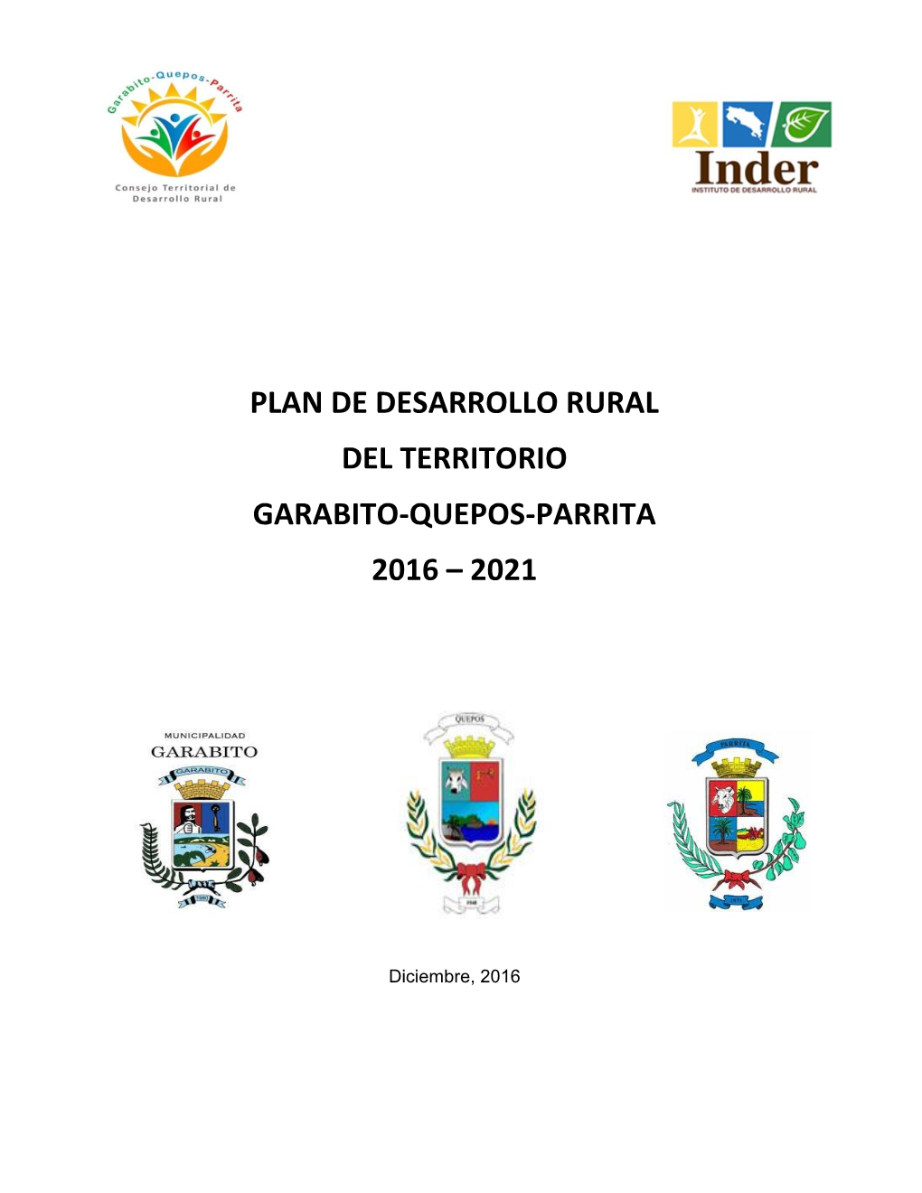 Plan De Desarrollo Rural Del Territorio Garabito-Quepos-Parrita 2016 – 2021