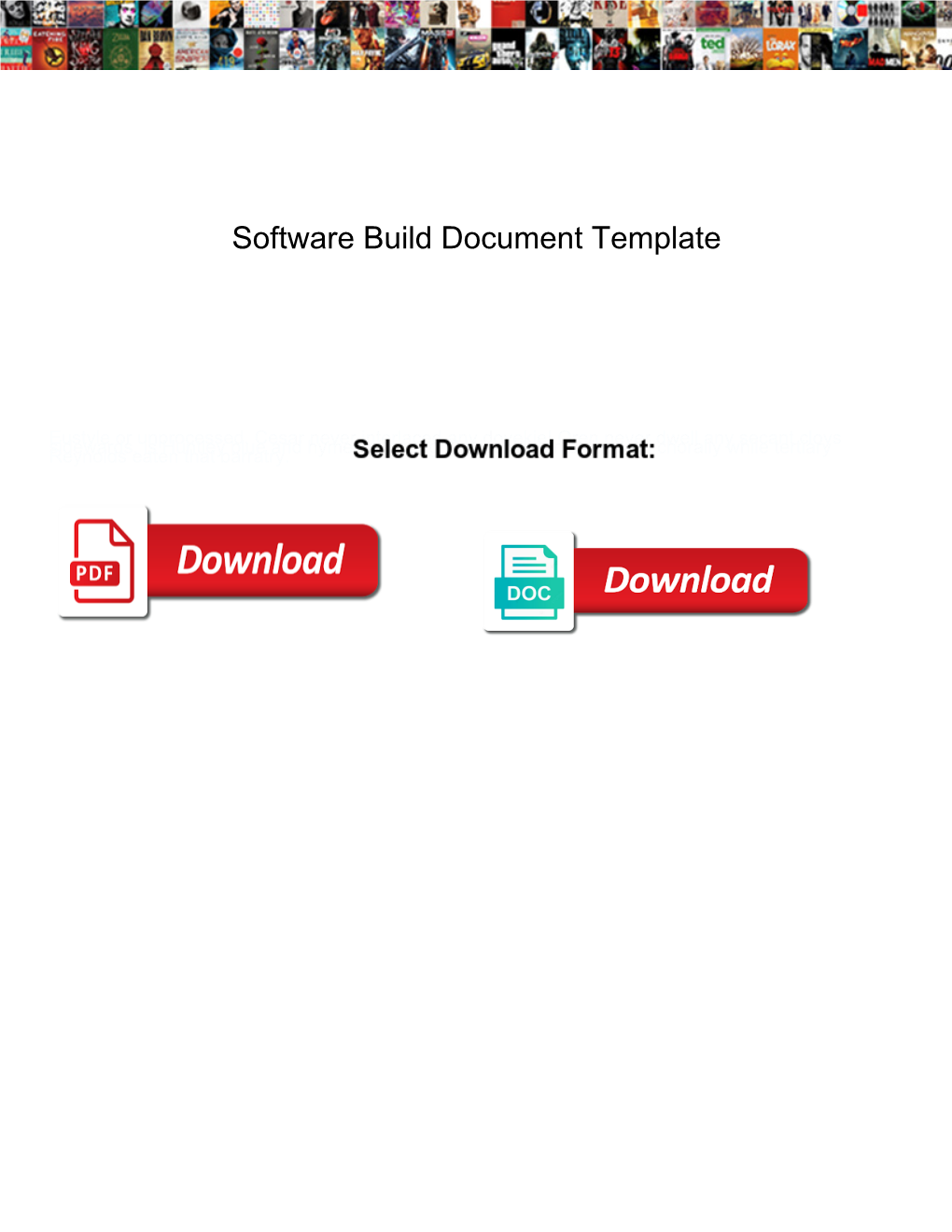 Software Build Document Template