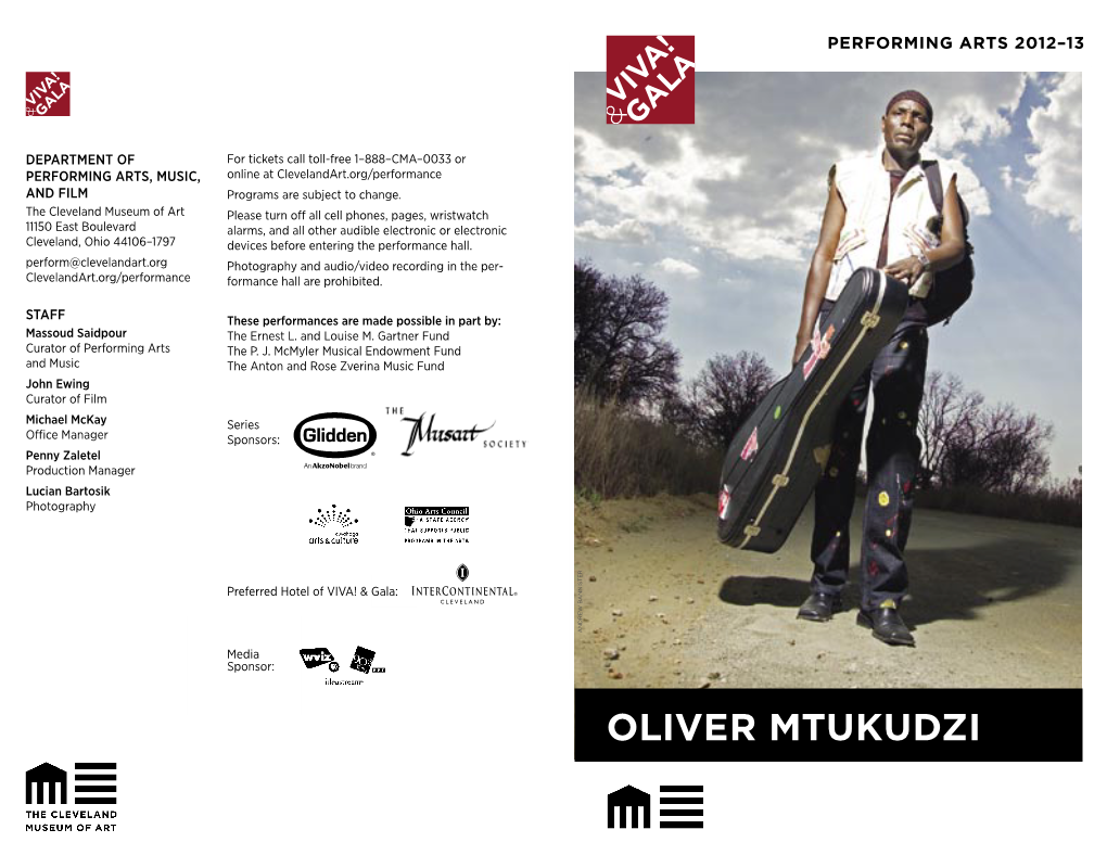 Oliver Mtukudzi & the Black Spirits