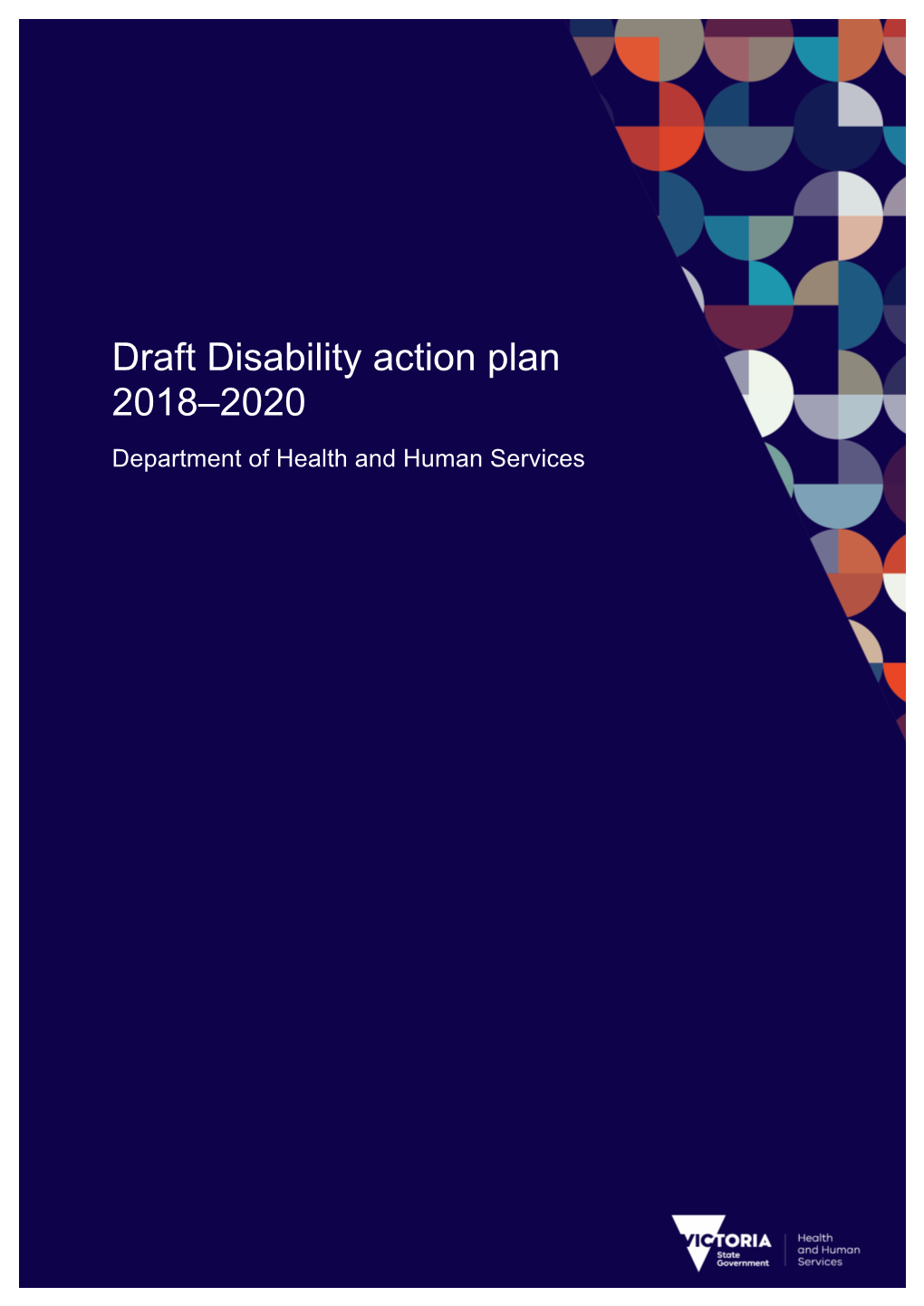Draft Disability Action Plan 2018-2020 Department of Health and Human Services
