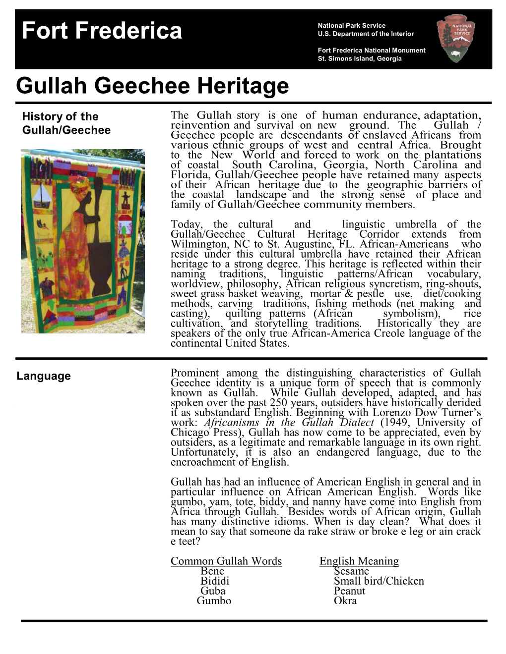 Gullah Geechee Heritage