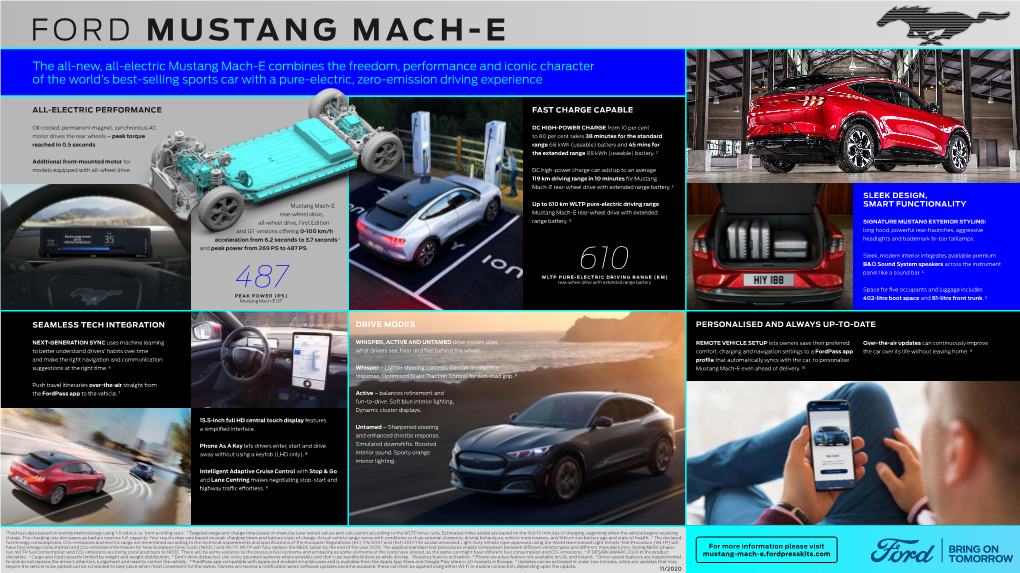 Ford Mustang Mach-E Factsheet