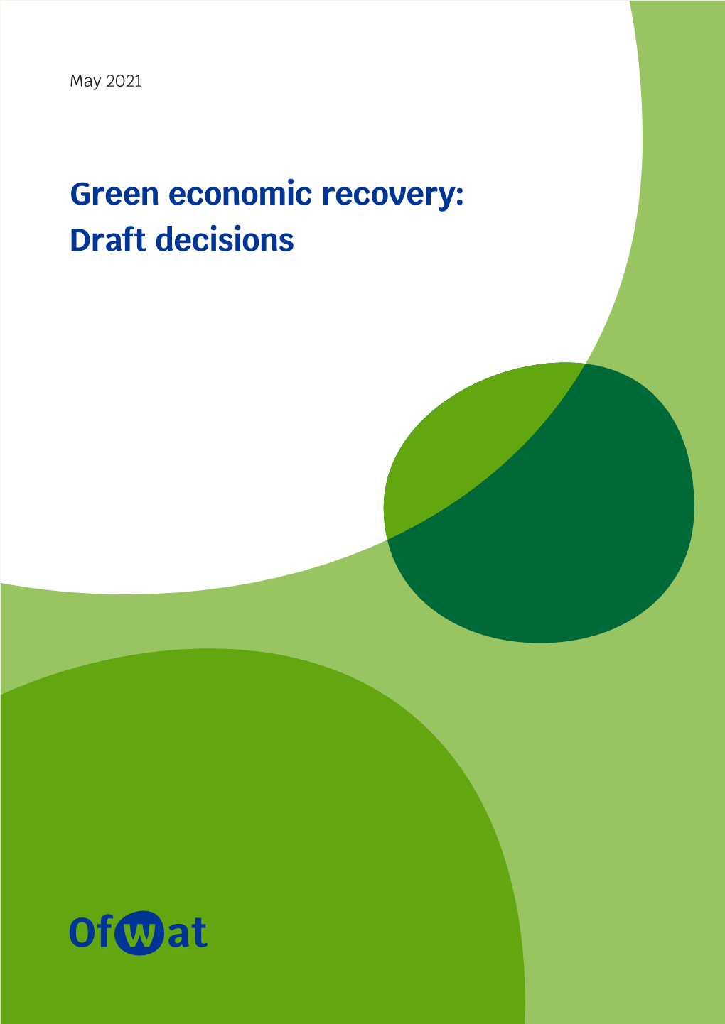 Green Economic Recovery: Draft Decisions